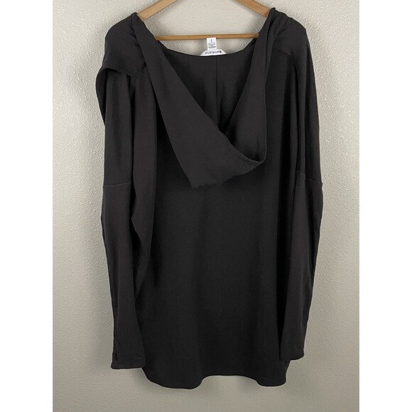 Athleta Womens S Brown Purana Wrap Sweatshirt Hoodie Oversized - Picture 4 of 4